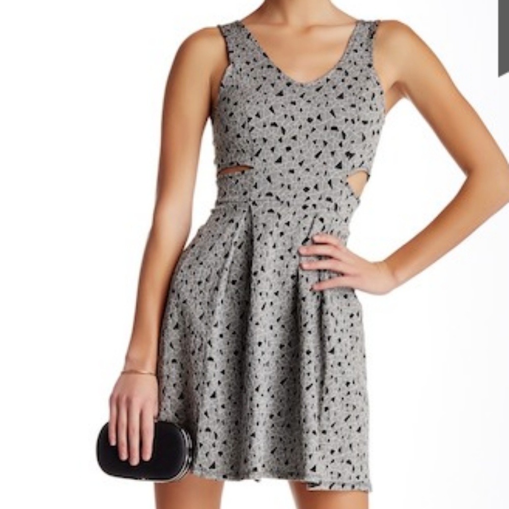 Soprano cutout skater dress